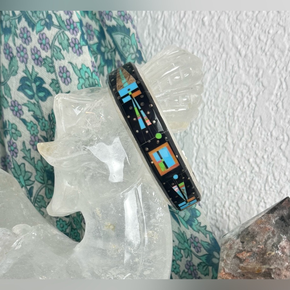 NWT Gilbert Smith Navajo Handmade Night Sky Inlay Bracelet